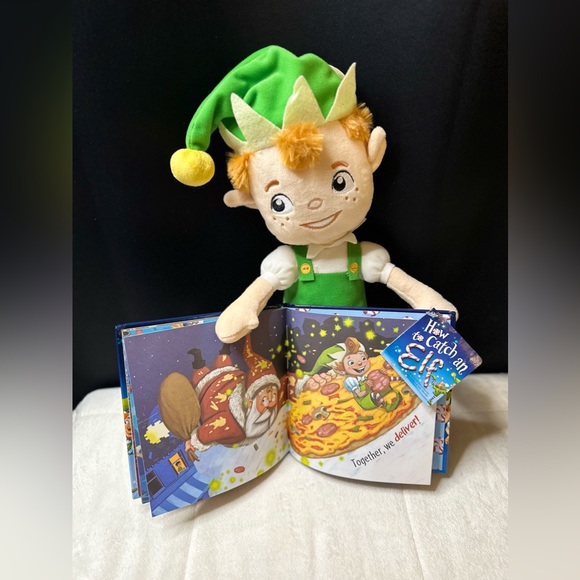 New 2016 Retired Kohl's Cares® “How To Catch An Elf” Plush Elf and Book Bundle - Picture 5 of 5